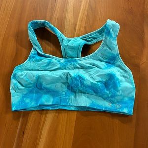Blue and light blue sports bra